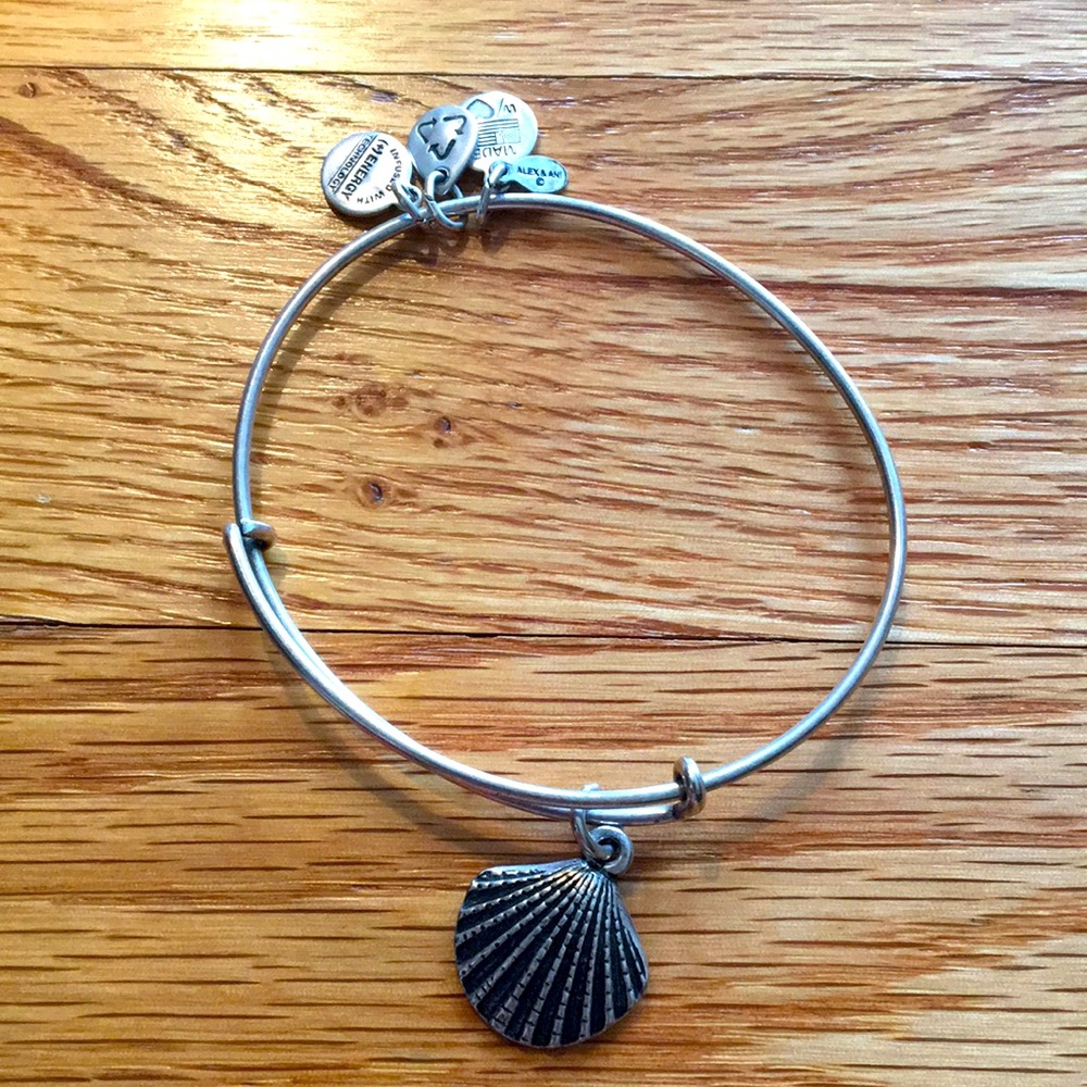 Alex & Ani sea shell bracelet lovingly worn